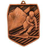 Medalie de metal, 7.8 cm, ski, MD8055
