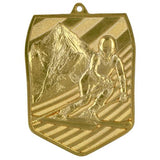Medalie metalica pentru schi cu diametrul de 7.8 cm