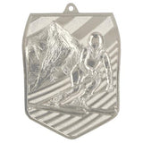 Medalie de metal, 7.8 cm, ski, MD8055