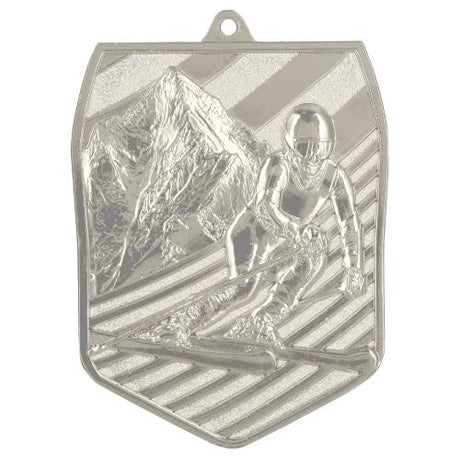 Medalie de metal, 7.8 cm, ski, MD8055