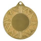 Medalie metalica rotunda cu spatiu pentru emblema centrala