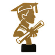 Trofeu metalic cu baza de marmura pentru premii educationale