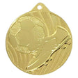 Medalie metalica rotunda cu simbol fotbal pentru premiere sportiva
