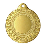 Medalie metalica rotunda cu spatiu pentru emblema centrala