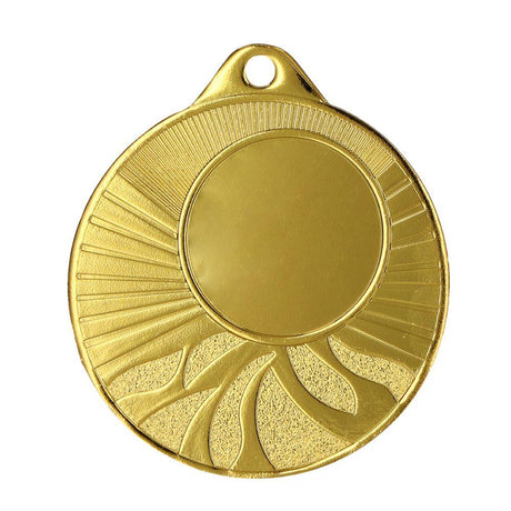 Medalie metalica rotunda cu spatiu pentru emblema centrala