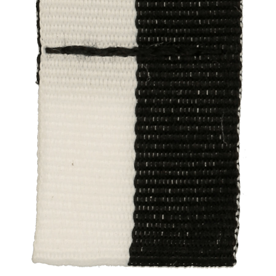 Snur medalie 20 mm, alb-negru, V3-W/BK