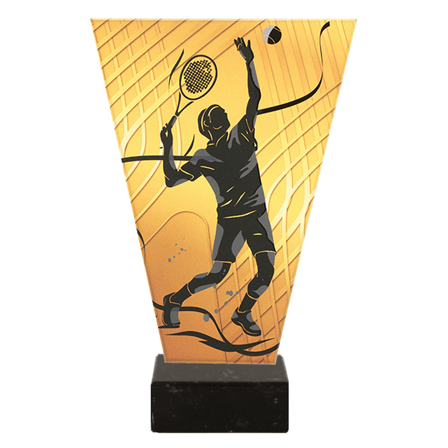 Trofeu de sticla, tenis, VL1/TEN2/BK
