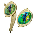 Figurina aurie din plastic pentru fotbal inaltime 20 cm