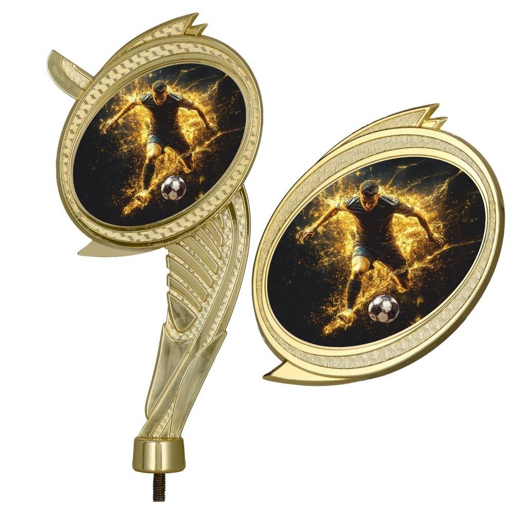 Figurina aurie din plastic pentru fotbal inaltime 20 cm