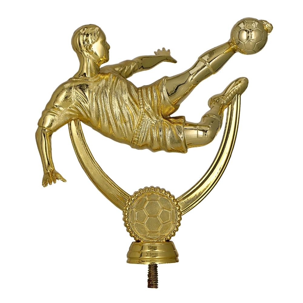 Figurina fotbal aurie din plastic pentru trofeu sportiv