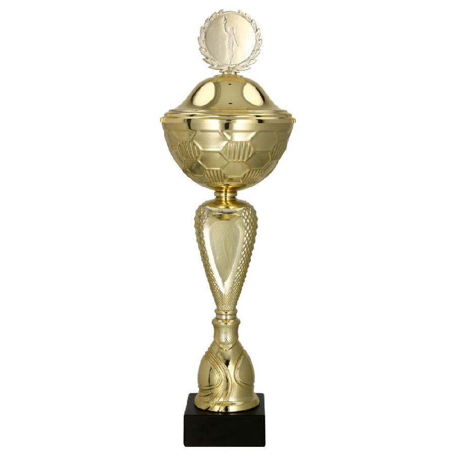 Cupa metalica aurie, cu capac, 8380/P