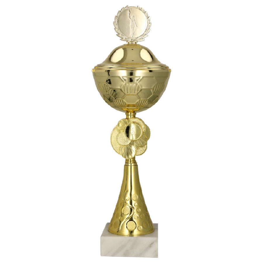 Cupa metalica aurie, cu capac, 8485/P