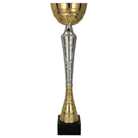 cupa metalica aurie cu argintiu