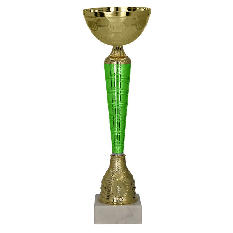 Cupa metalica aurie cu verde, 9287