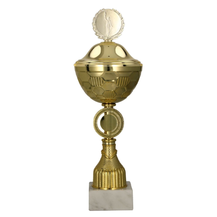 Cupa metalica aurie, cu capac, 9291/P