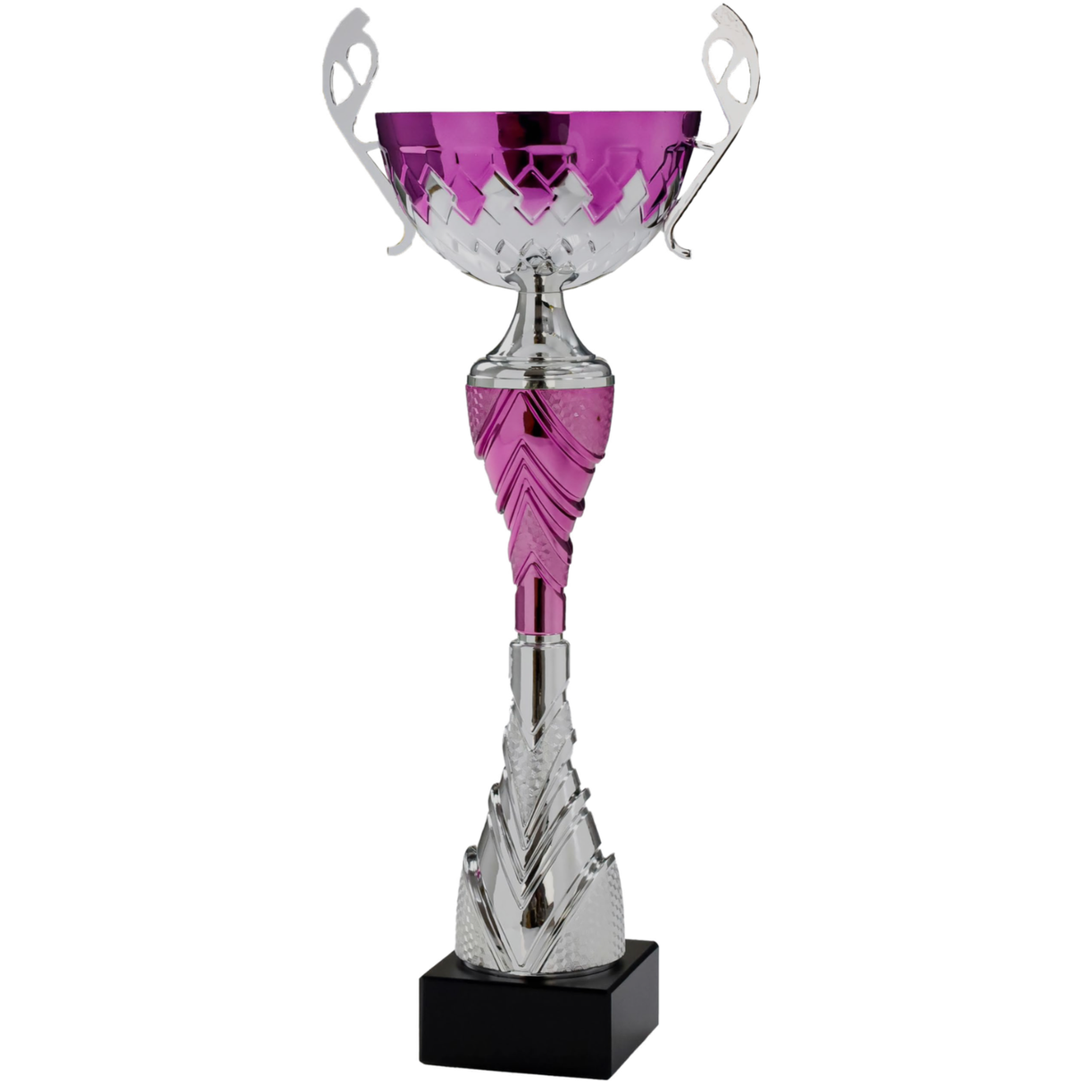 Cupa Metalica Argintie Cu Mov, 7257