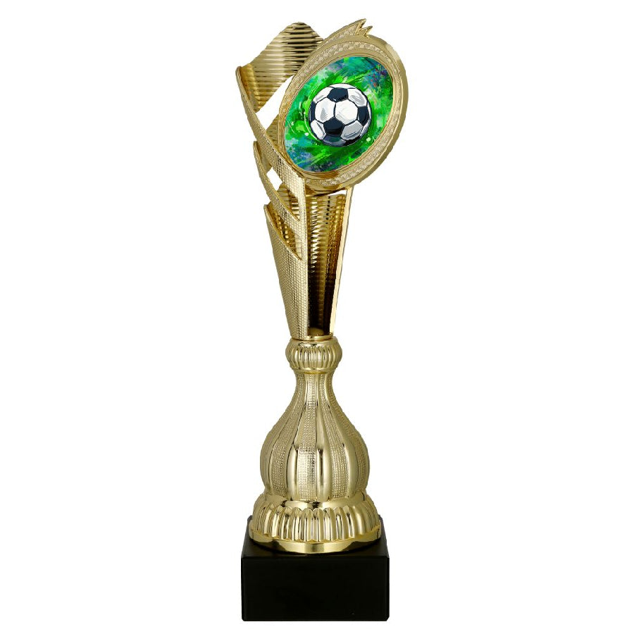 Cupa de plastic aurie, fotbal, 7249/SOC2