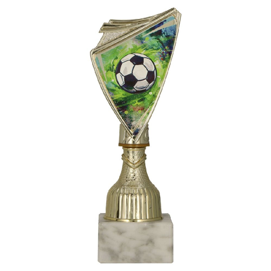 Cupa de plastic aurie, fotbal, 9297/SOC1