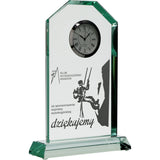 trofeu sticla transparenta design minimalist pentru premiere sportive