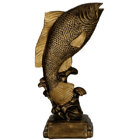 trofeu pescuit figurina rasina RFST3054A