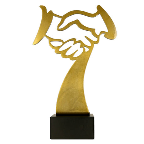 trofeu din meta BL Handshake strângere de mâini