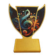 trofeu din metal SL MUS muzica