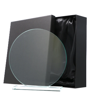 Trofeu Sticla Rotund cu Cutie, 8002