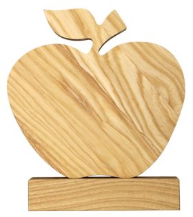 trofeu din lemn formă de măr