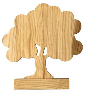 trofeu din lemn in forma de copac