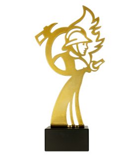 trofeu din meta BL Fireman Pompier