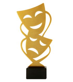 trofeu din metal ML Theatre artă teatrală