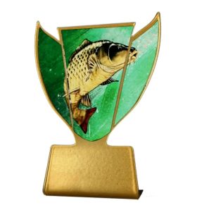 trofeu din metal SL FIS pescuit