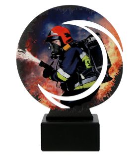 trofeu din metal WR pompier