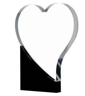 treofeu din plexiglas inimioara personalizabil AC001