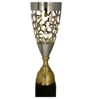 Cupa metalica argintie cu auriu, 2094