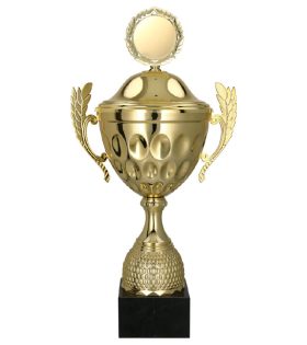 Cupa metalica aurie, cu capac, 4233/P