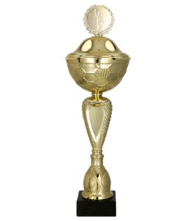 Cupa metalica aurie, cu capac, 8380/P