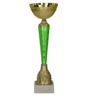 Cupa metalica aurie cu verde, 9287