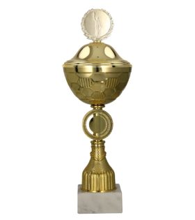 Cupa metalica aurie, cu capac, 9291/P