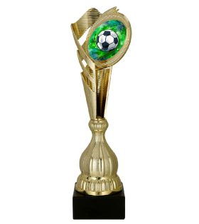 Cupa de plastic aurie, fotbal, 7249/SOC2