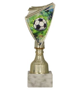 Cupa de plastic aurie, fotbal, 9297/SOC1