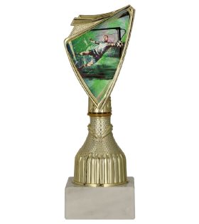 Cupa de plastic aurie, fotbal, 9297/SOC3