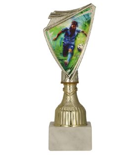 Cupa de plastic aurie, fotbal, 9297/SOC4