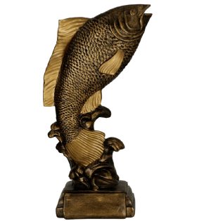 trofeu pescuit figurina rasina RFST3054A