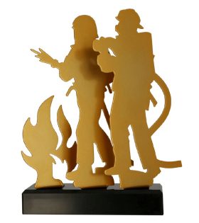 trofeu metal pompieri TM003_FIR1