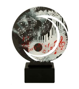 trofeu din metal muzica WR_MUS