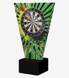 trofeu din sticla Darts VL2_DAR_BK